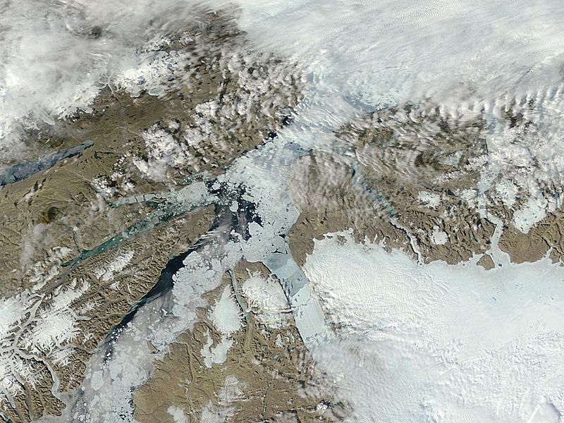 Petermann Glacier, northern Greenland (before iceberg calved) - related image preview