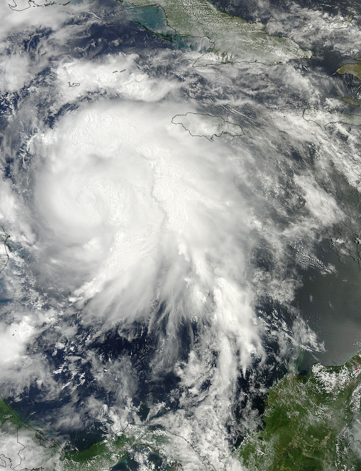 Tropical Storm Ernesto (05L) approaching Central America (morning overpass) - related image preview