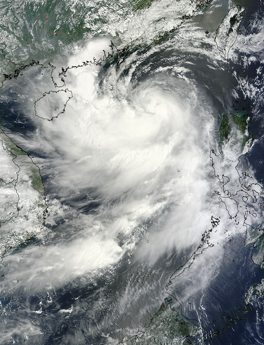 Typhoon Kai-tak (14W) approaching China - related image preview