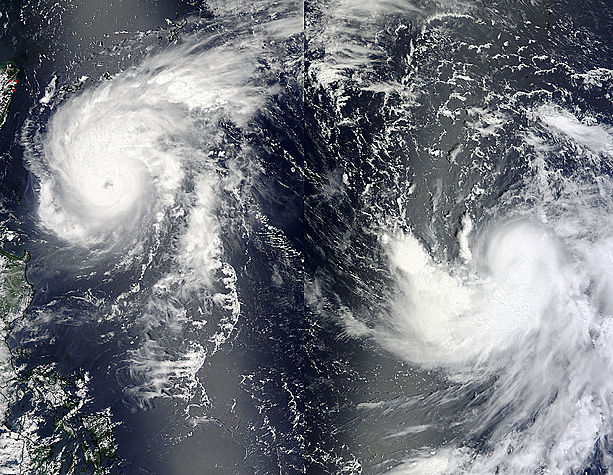 Typhoon Tembin (15W) and Tropical Storm Bolaven (16W) in the Philippine Sea - related image preview