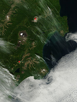 Activity at Shiveluch and Kizimen, Kamchatka Peninsula, eastern Russia - related image preview