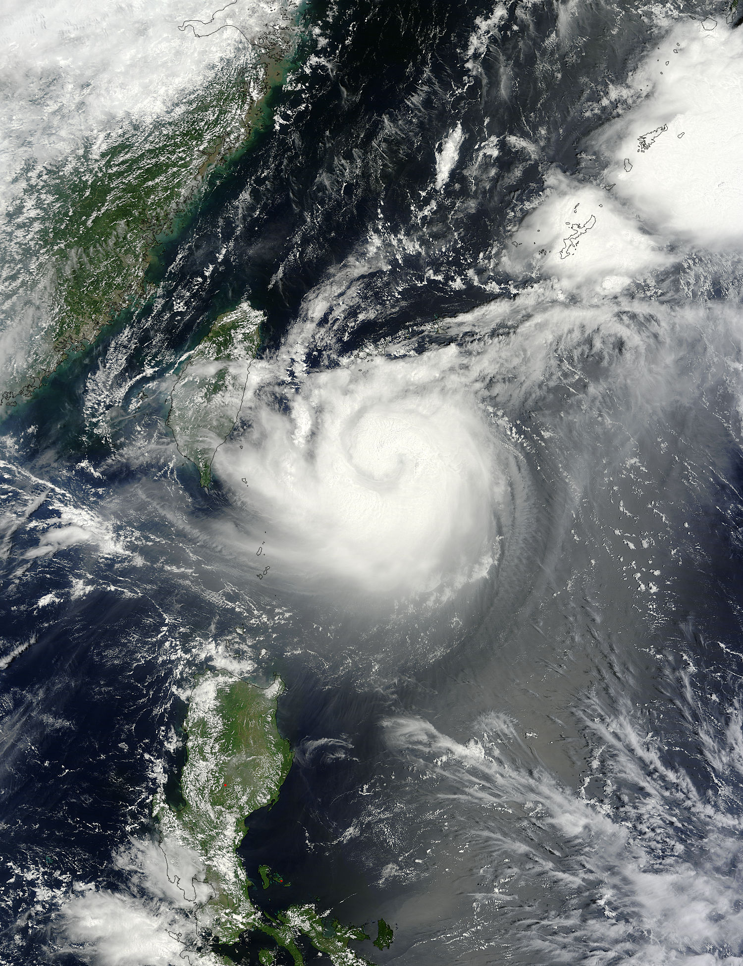 Typhoon Tembin (15W) off Taiwan - related image preview