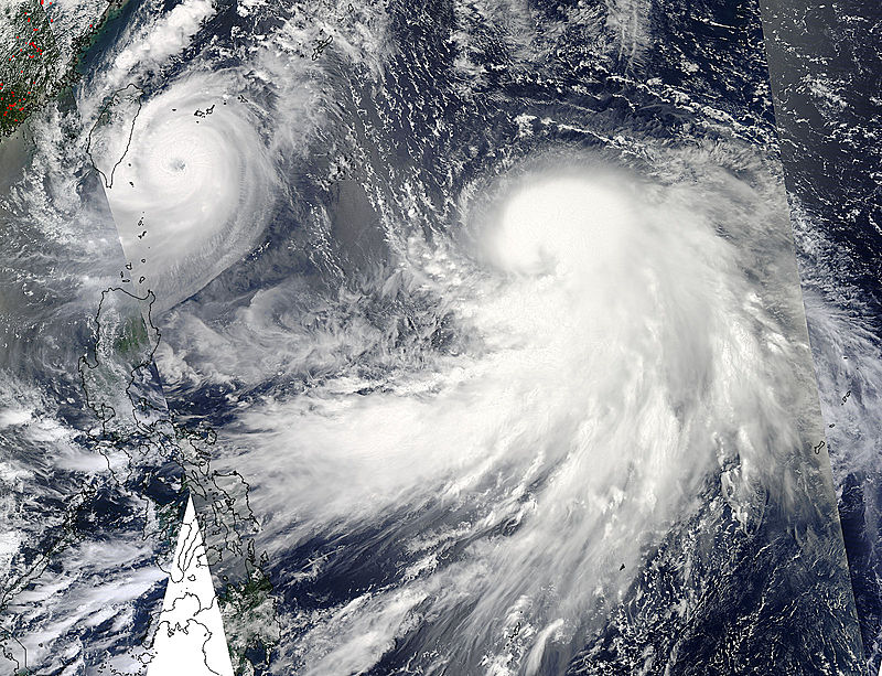 Typhoons Tembin (15W) and Bolaven (16W) in the Philippine Sea - related image preview