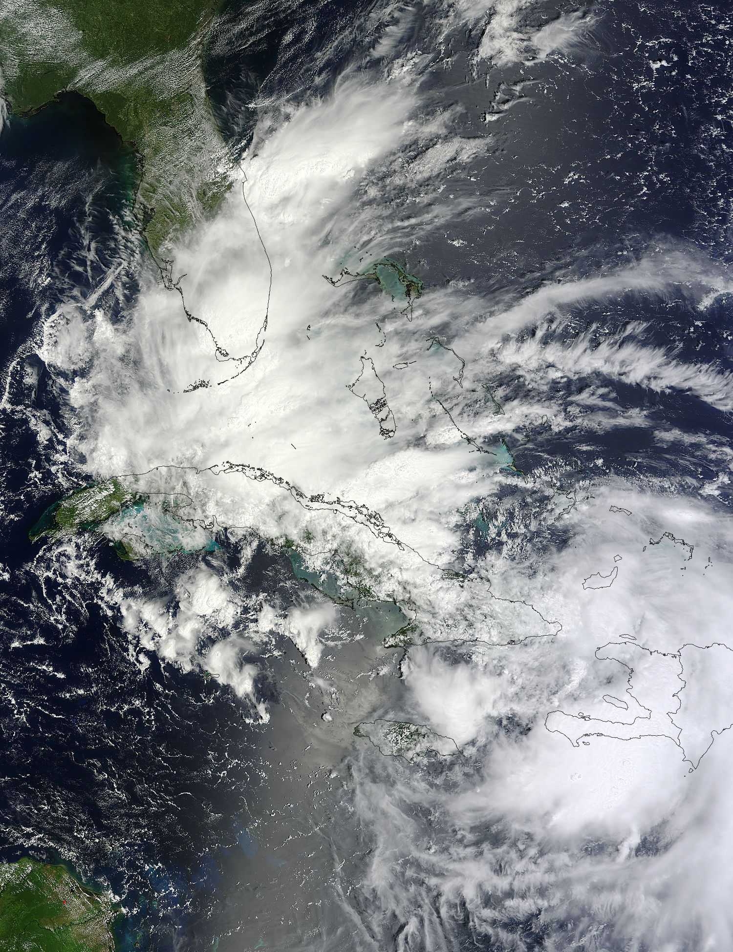 Tropical Storm Isaac (09L) over Florida, Cuba, and Hispaniola - related image preview