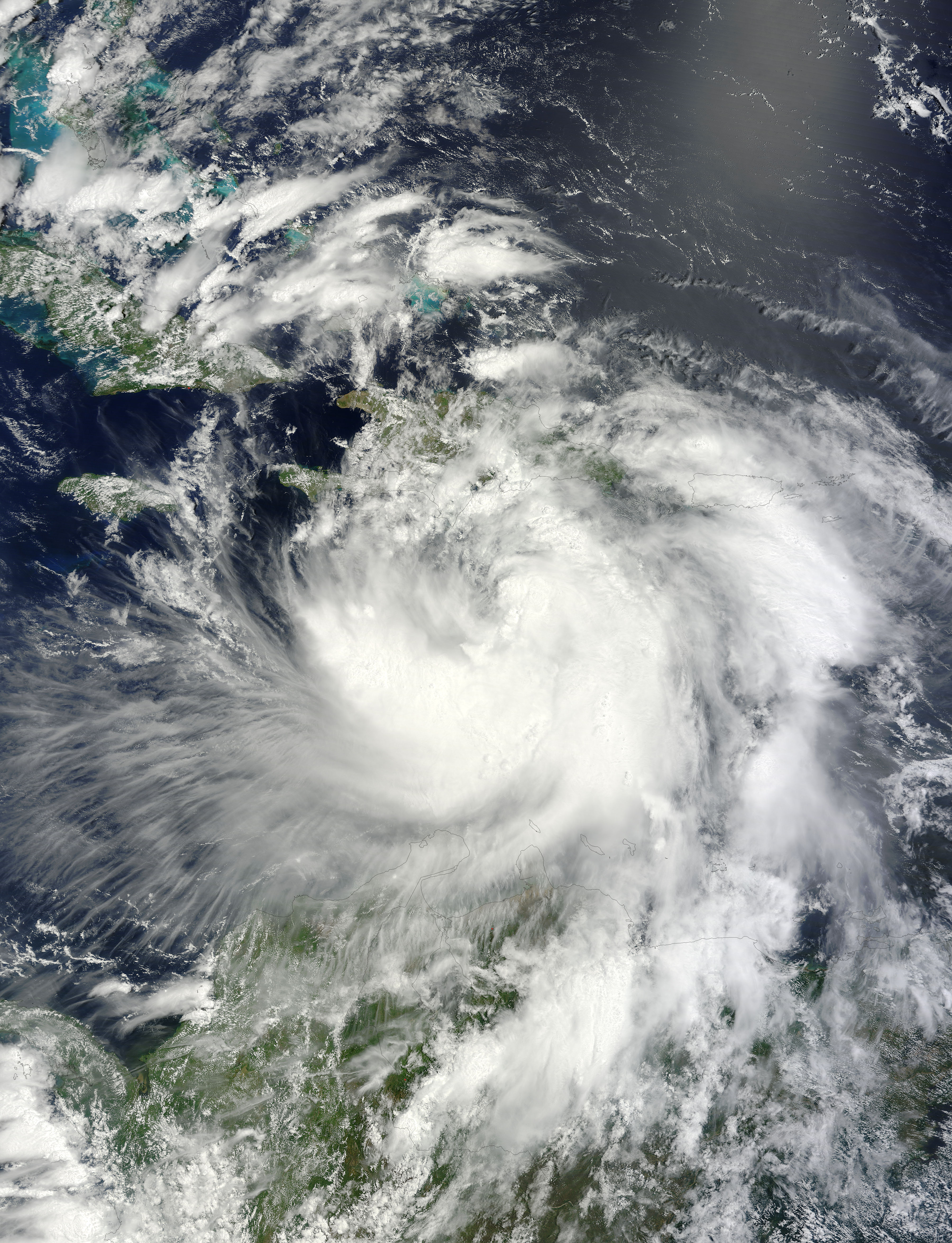 Tropical Storm Isaac (09L) in the Caribbean Sea - related image preview