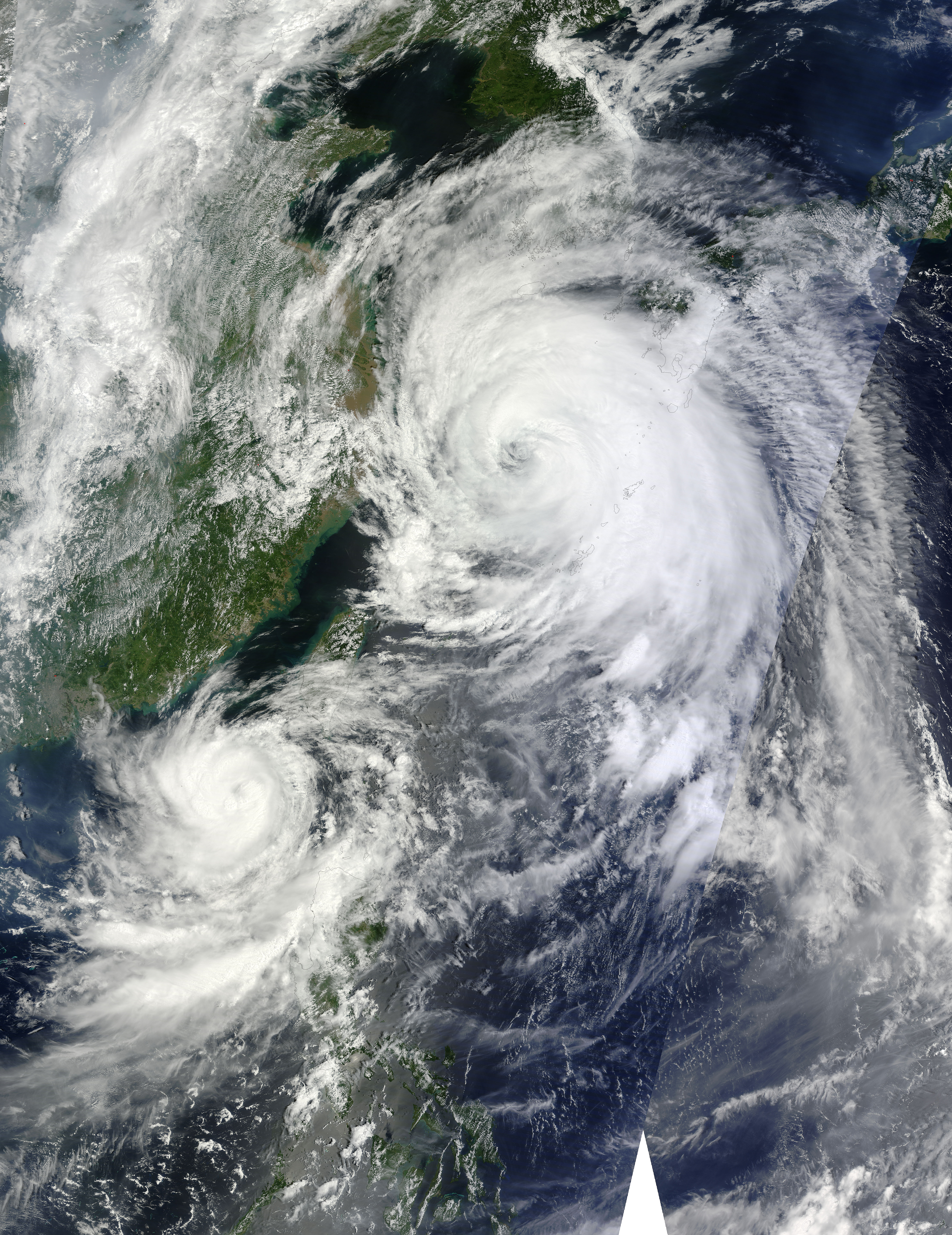 Typhoons Tembin (15W) and Bolaven (16W) in the Philippine Sea - related image preview