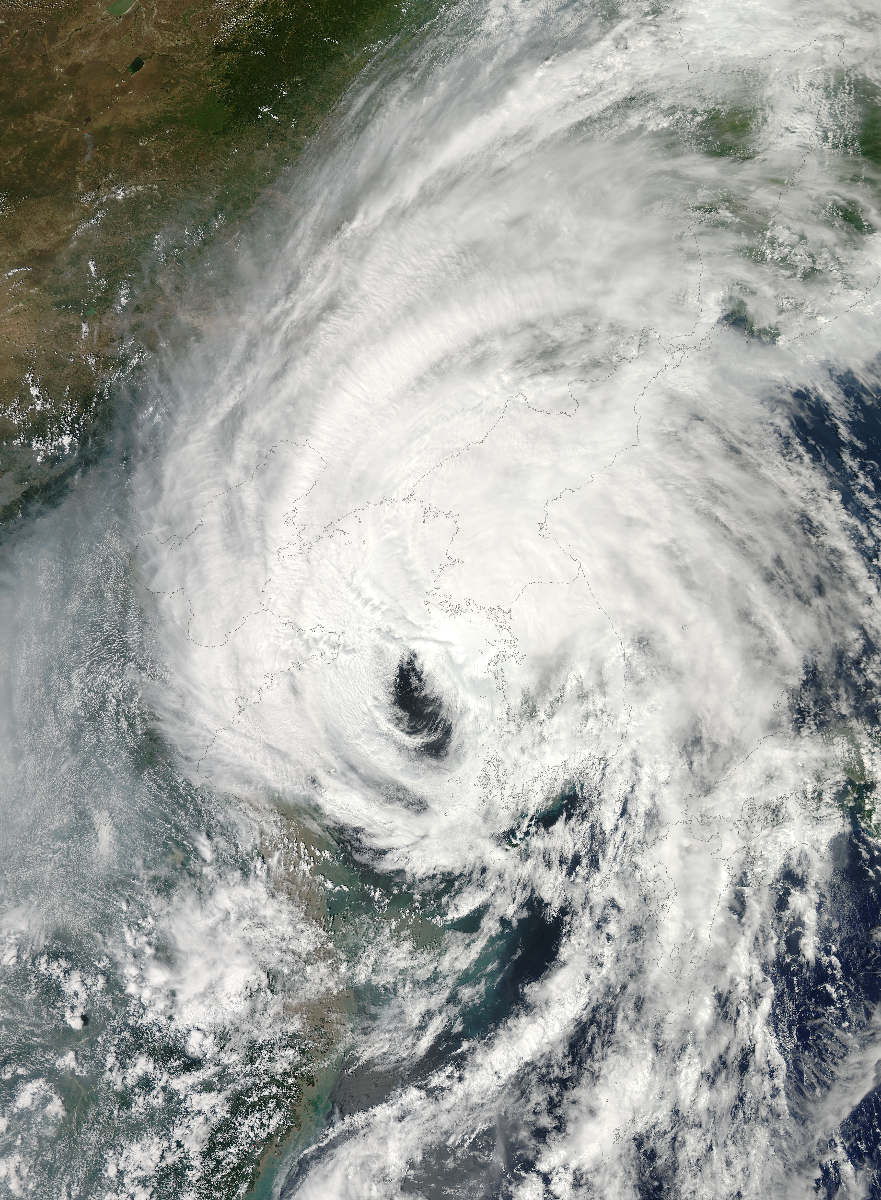 Tropical Storm Bolaven (16W) over Korea and China - related image preview