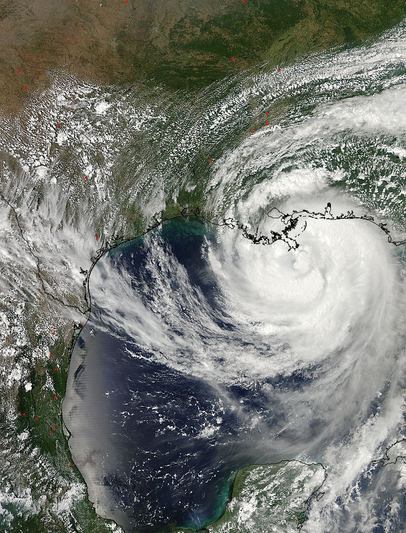 Hurricane Isaac (09L) approaching Louisiana (afternoon overpass) - related image preview