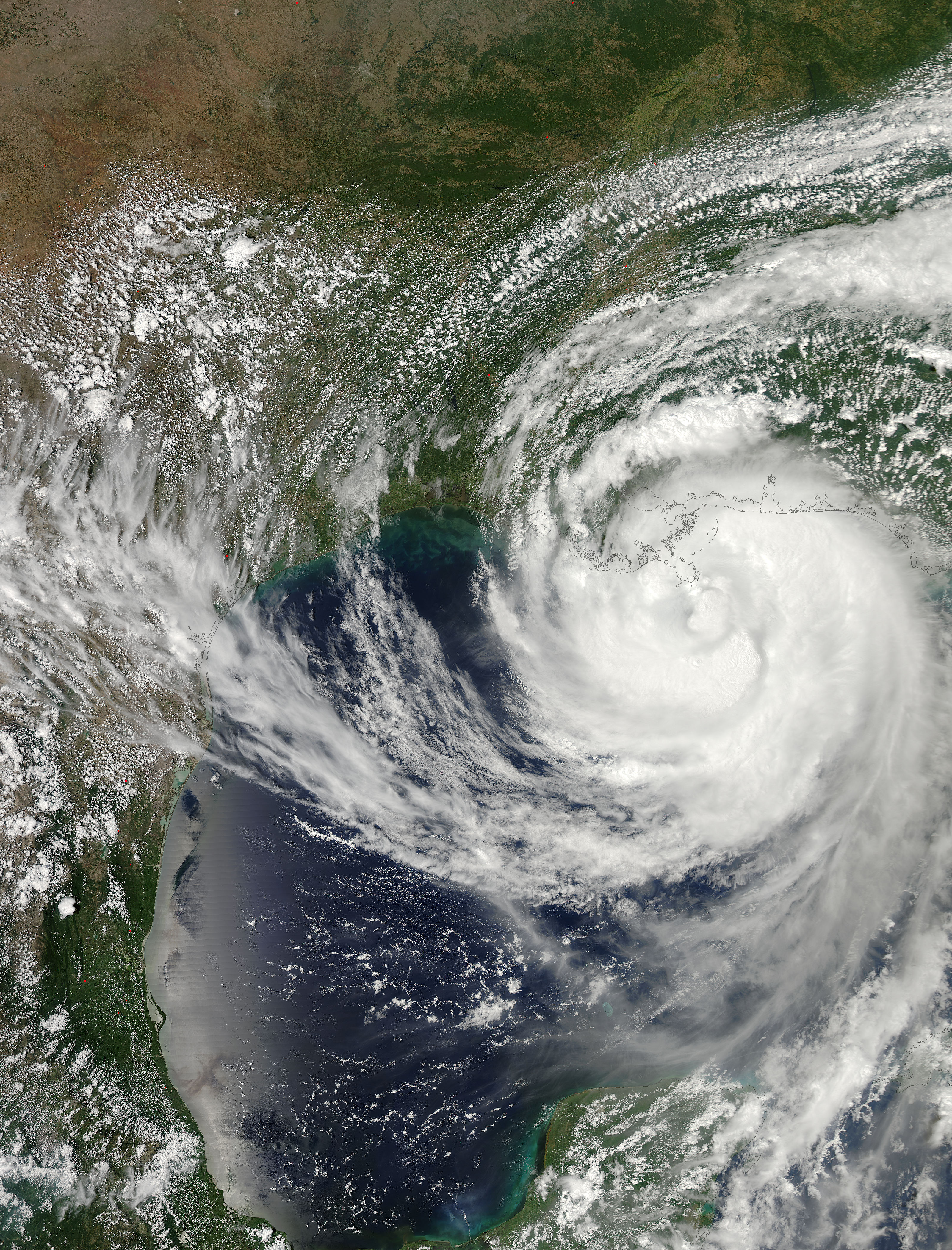 Hurricane Isaac (09L) approaching Louisiana (afternoon overpass) - related image preview