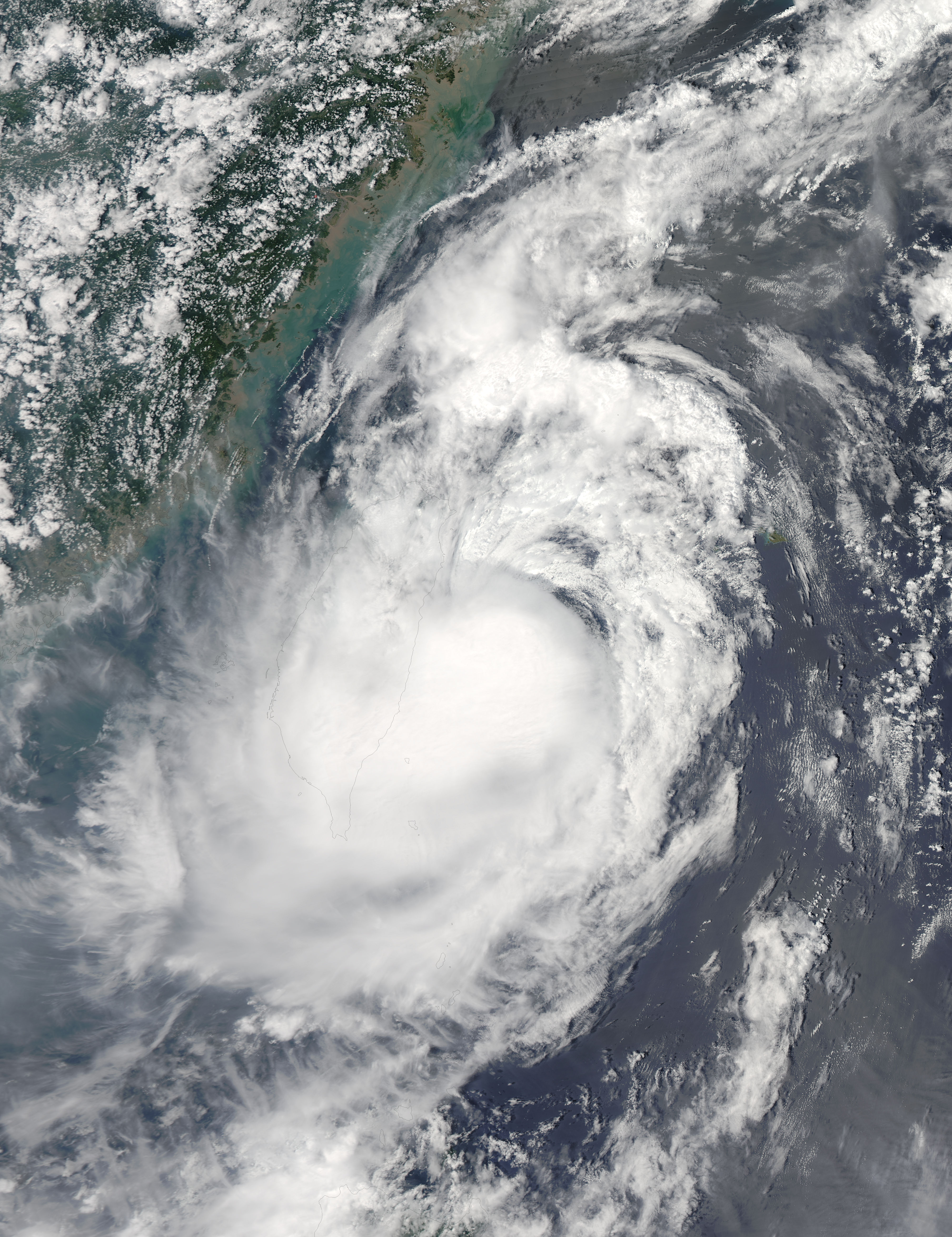 Tropical Storm Tembin (15W) over Taiwan - related image preview