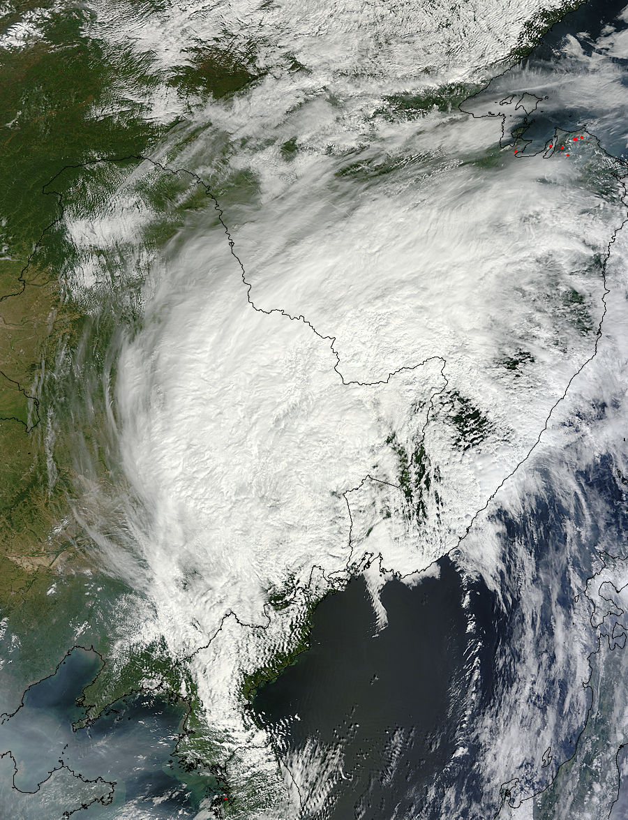 Tropical Storm Bolaven (16W) over China and Russia - related image preview