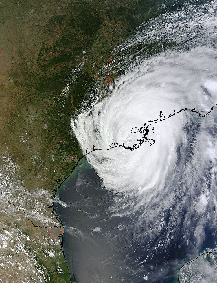 Hurricane Isaac (09L) over Louisiana (morning overpass) - related image preview