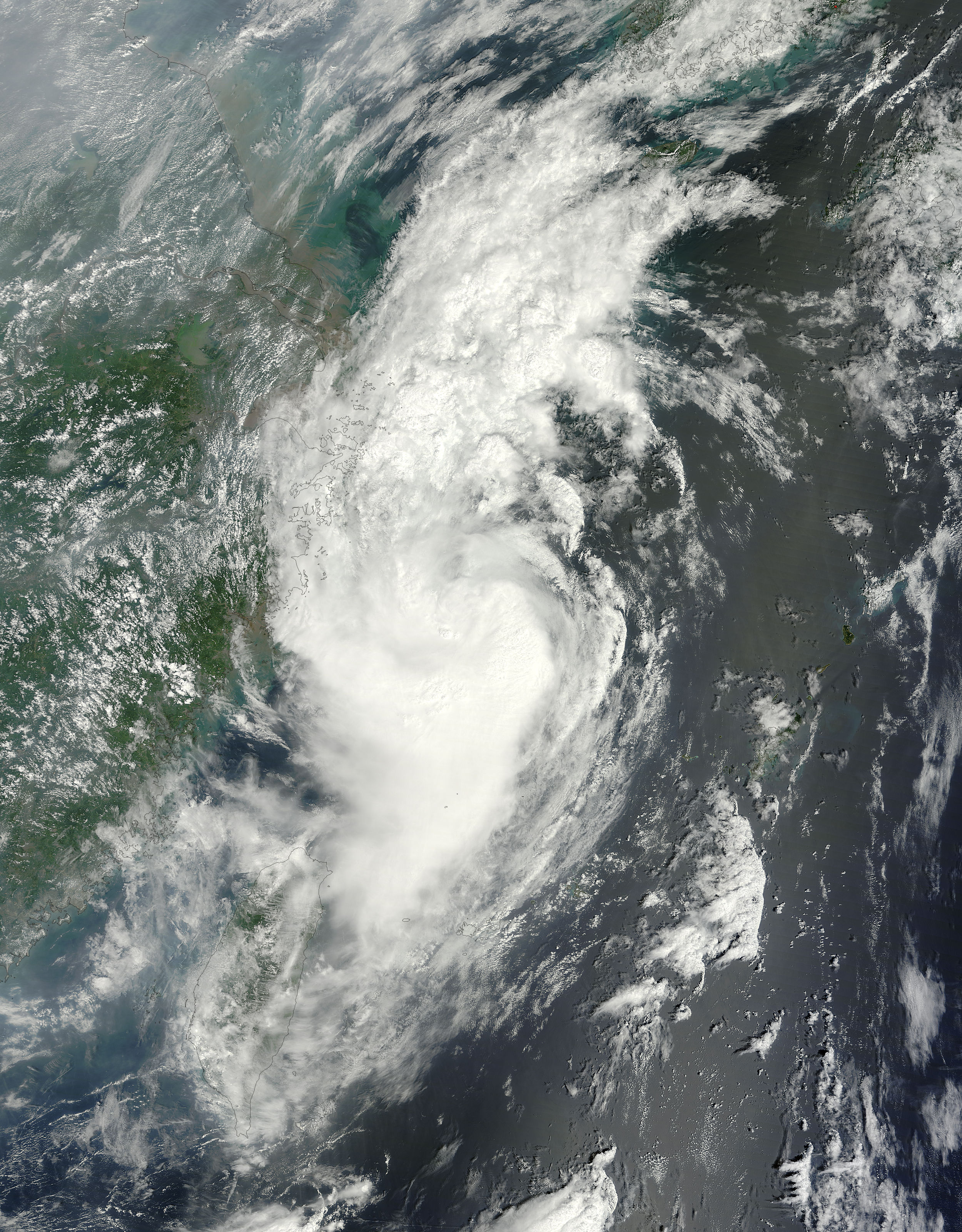 Tropical Storm Tembin (15W) in the East China Sea - related image preview