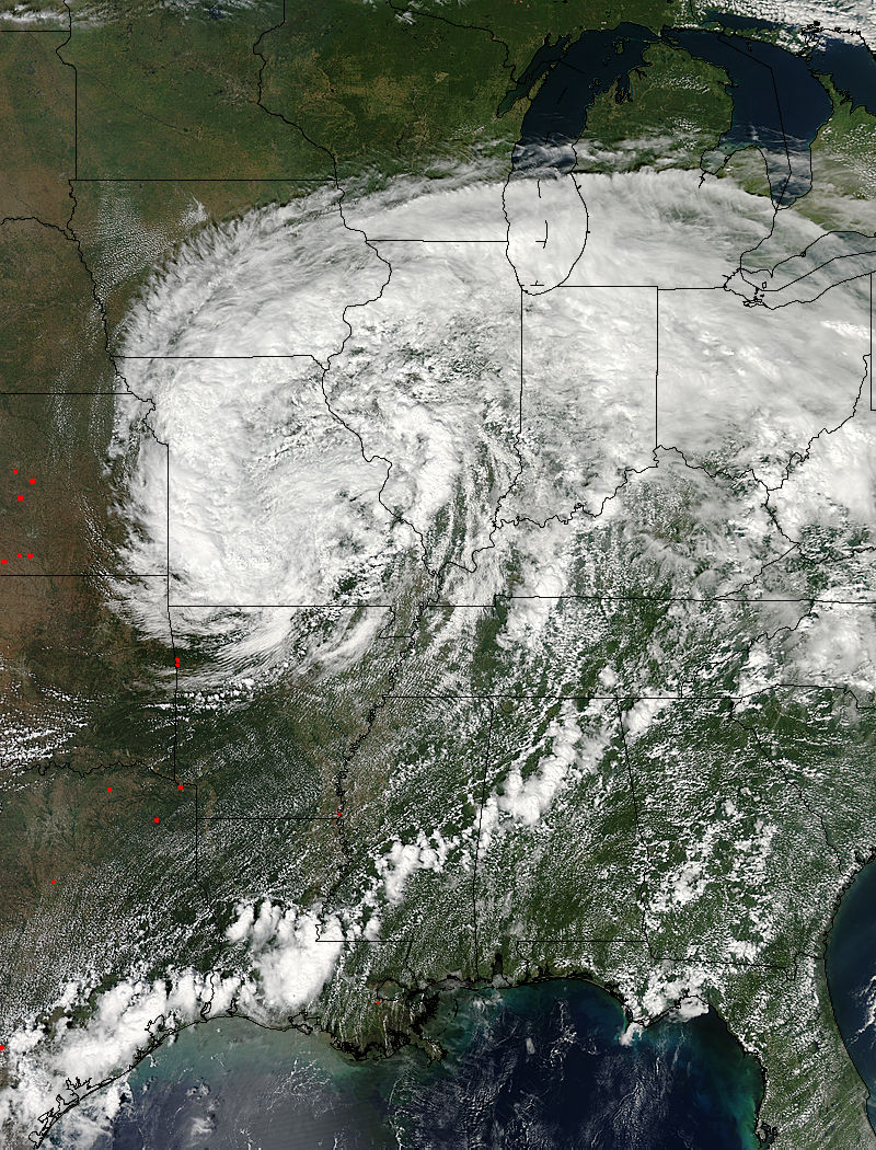 Remnants of Hurricane Isaac (09L) over the central United States - related image preview