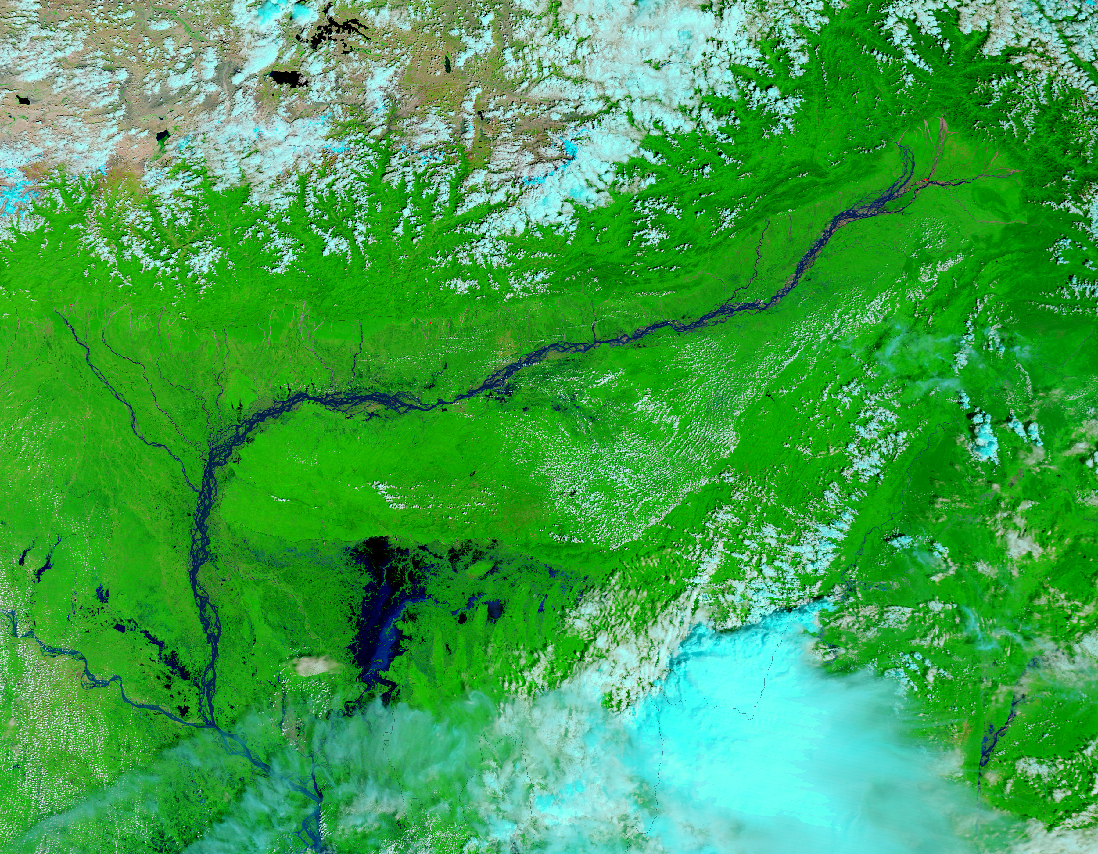 Bangladesh before flooding (false color) - related image preview