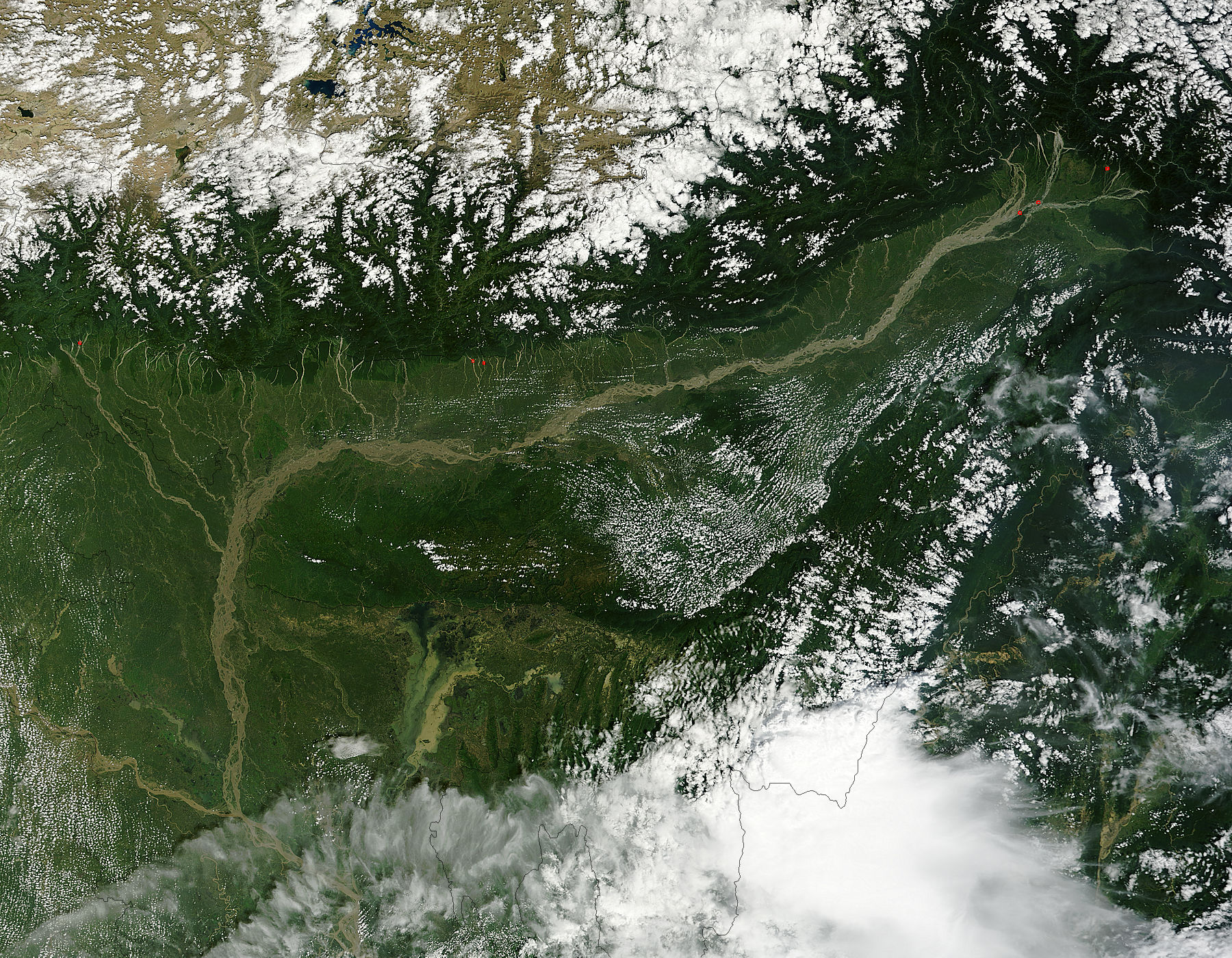 Bangladesh before flooding (true color) - related image preview