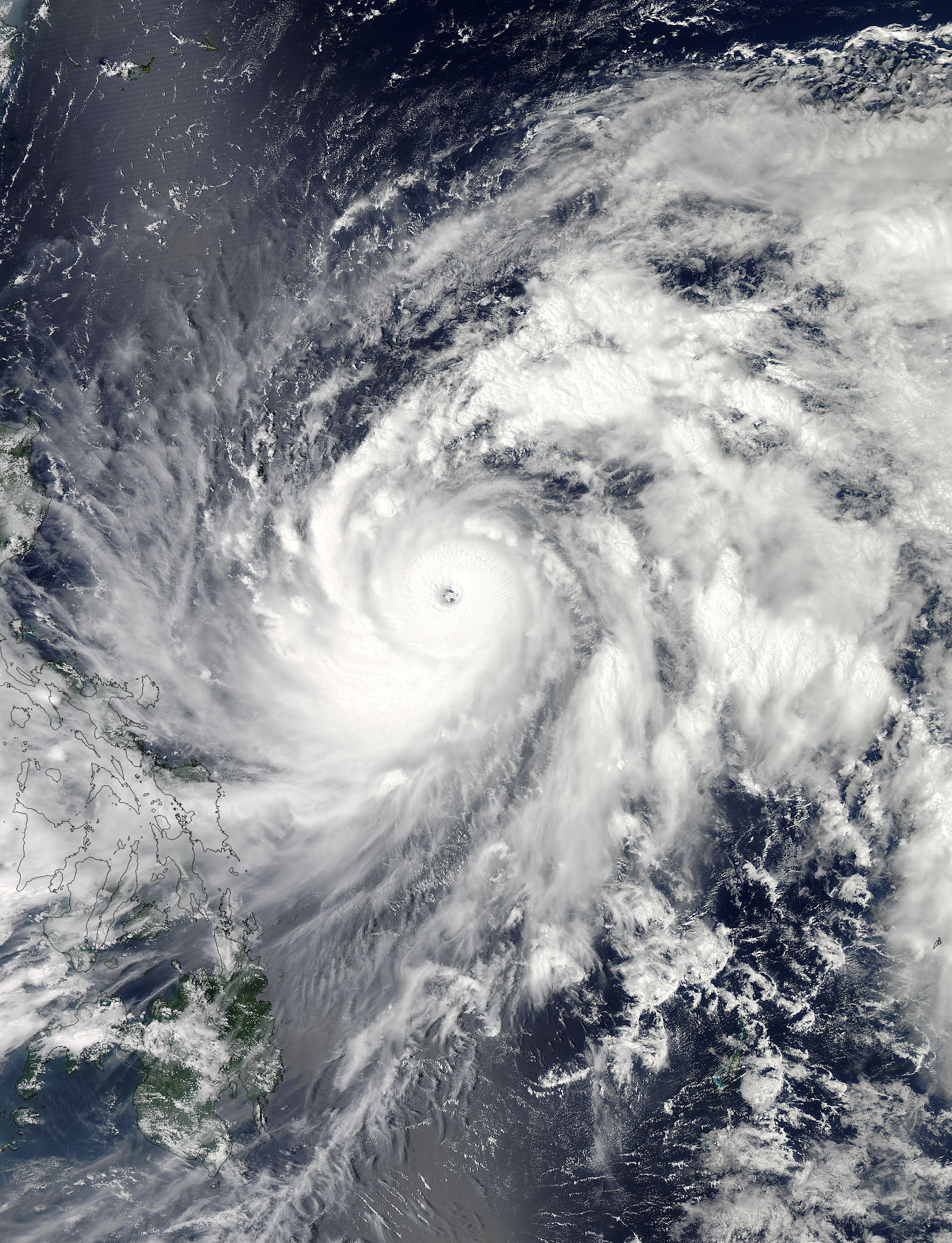 Typhoon Sanba (17W) in the Philippine Sea - related image preview