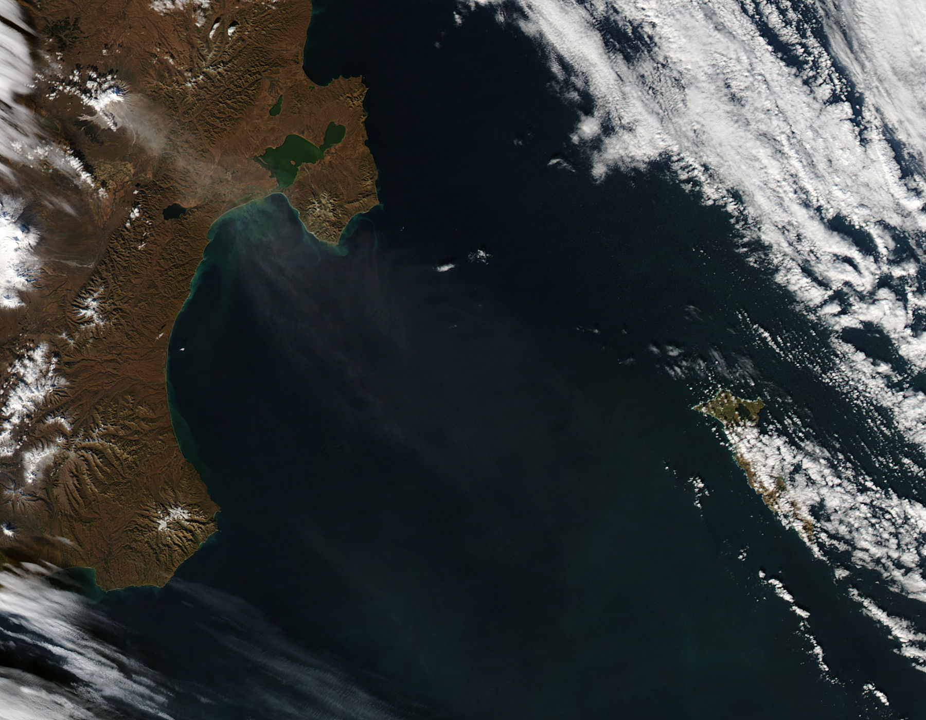 Ash plume from Shiveluch, Kamchatka Peninsula, eastern Russia (afternoon overpass) - related image preview