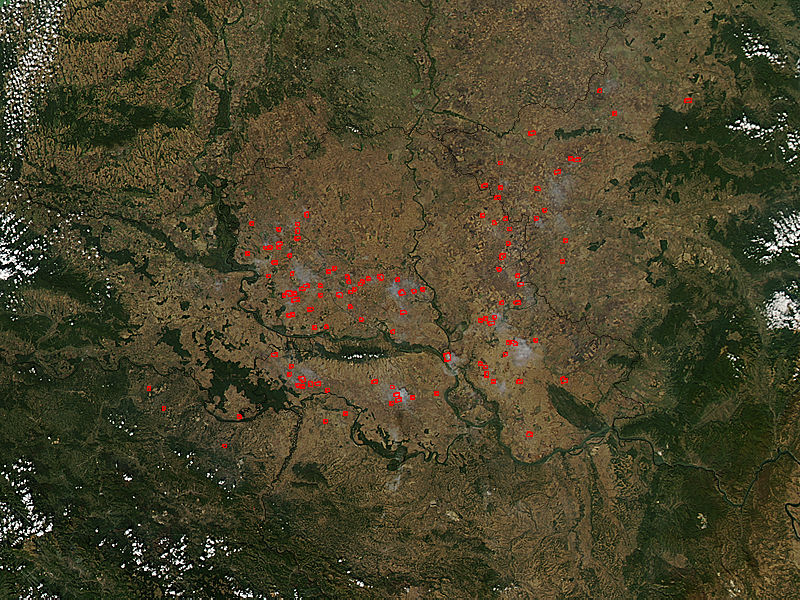 Fires across northern Yugoslavia - related image preview