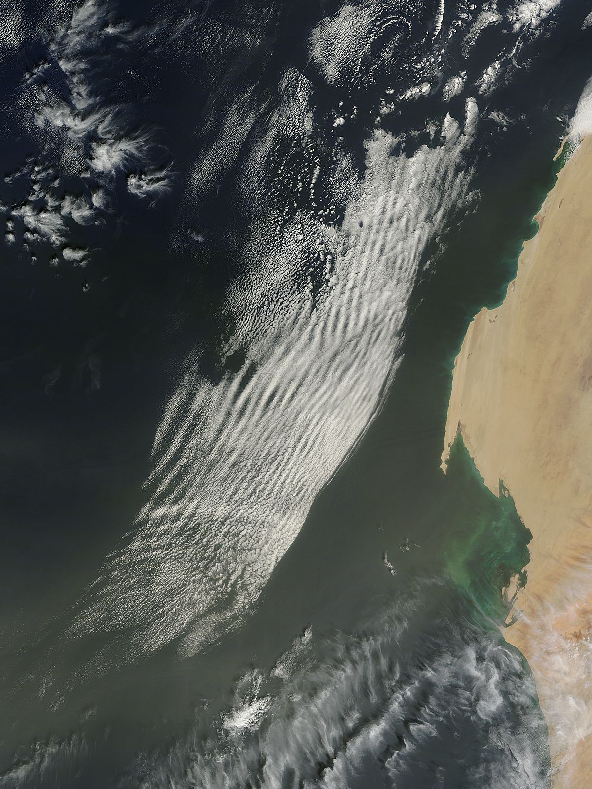 Wave clouds off West Africa - related image preview