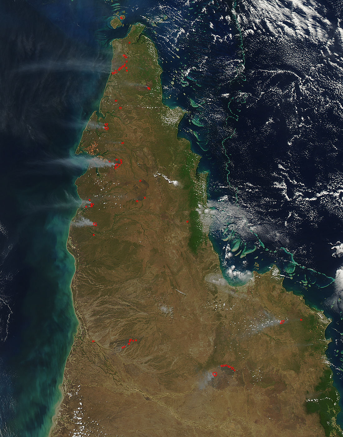 Fires across Cape York Peninsula, Australia - related image preview