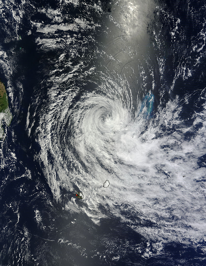 Tropical Cyclone Anais (01S), phytoplankton bloom, and internal waves off Madagascar - related image preview