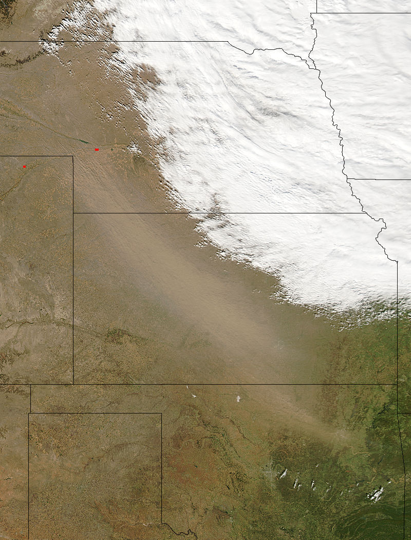 Dust storm in the lower Great Plains - related image preview