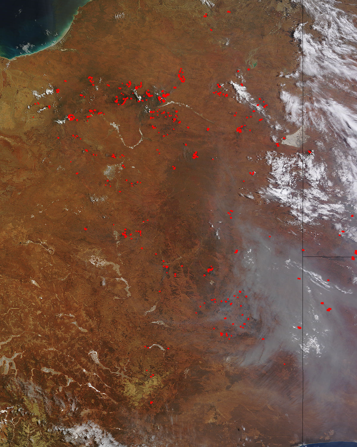 Fires and smoke in western Australia - related image preview