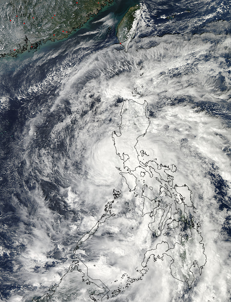 Tropical Storm Son-tinh (24W) over the Philippines - related image preview