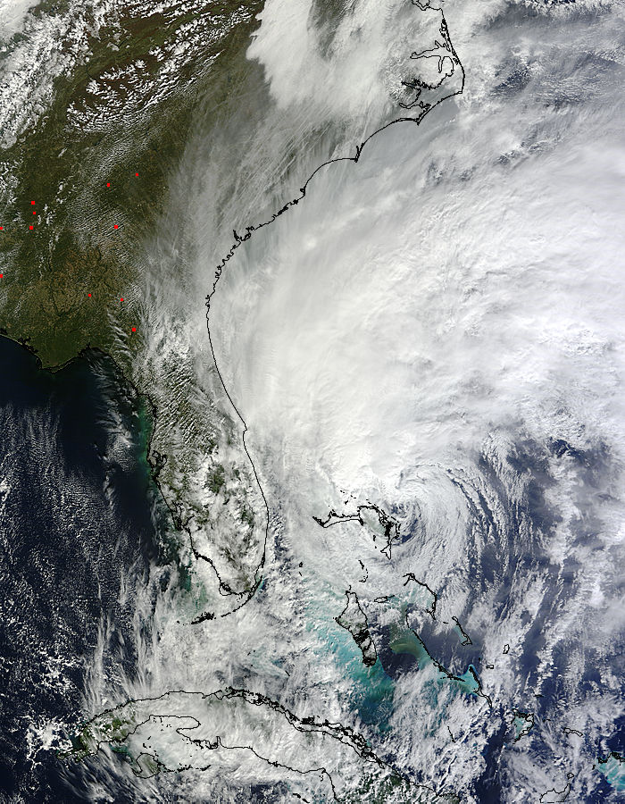 Hurricane Sandy (18L) off the southeast United States - related image preview