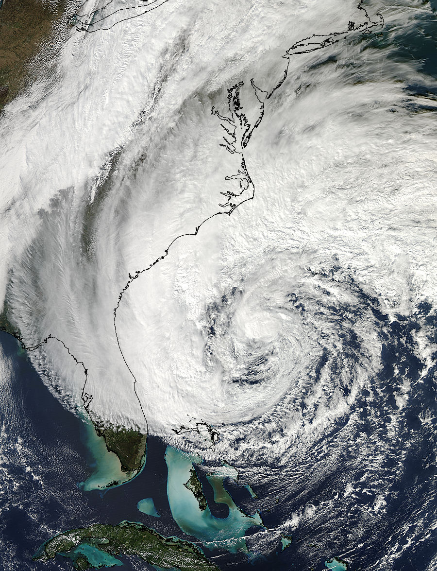 Hurricane Sandy (18L) off the southeast United States - related image preview