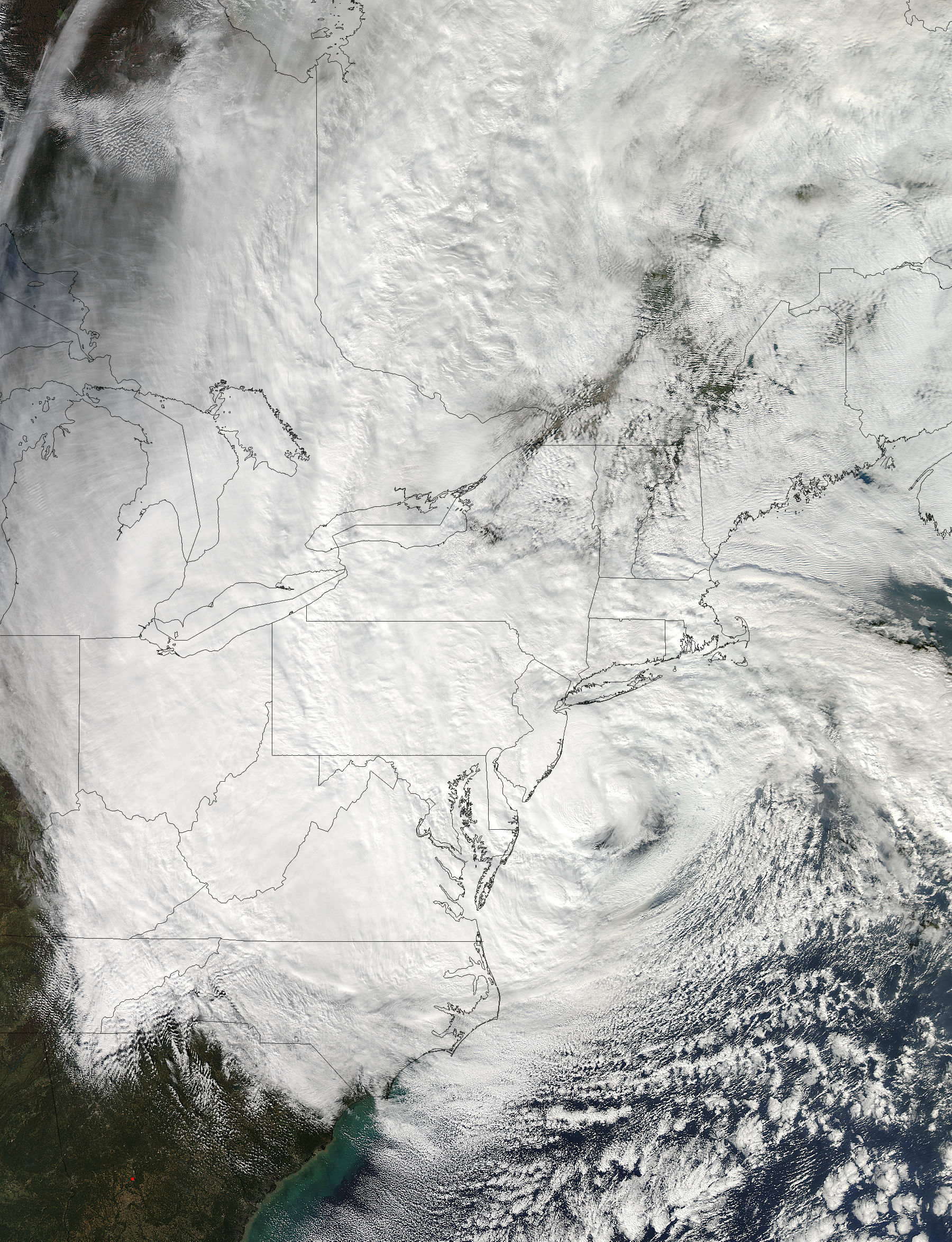 Hurricane Sandy (18L) over the Mid-Atlantic States - related image preview