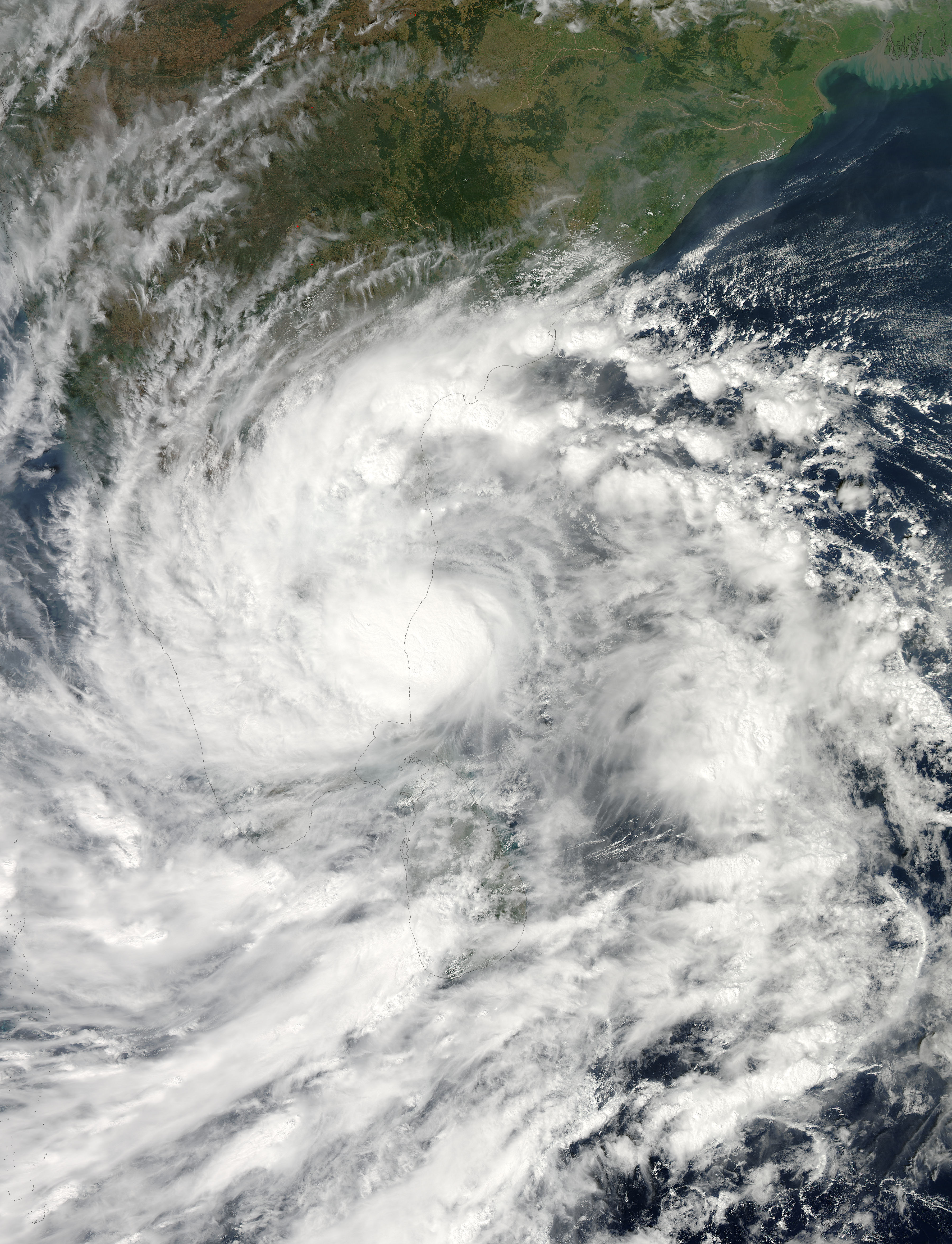 Tropical Cyclone Nilam (02B) over India - related image preview