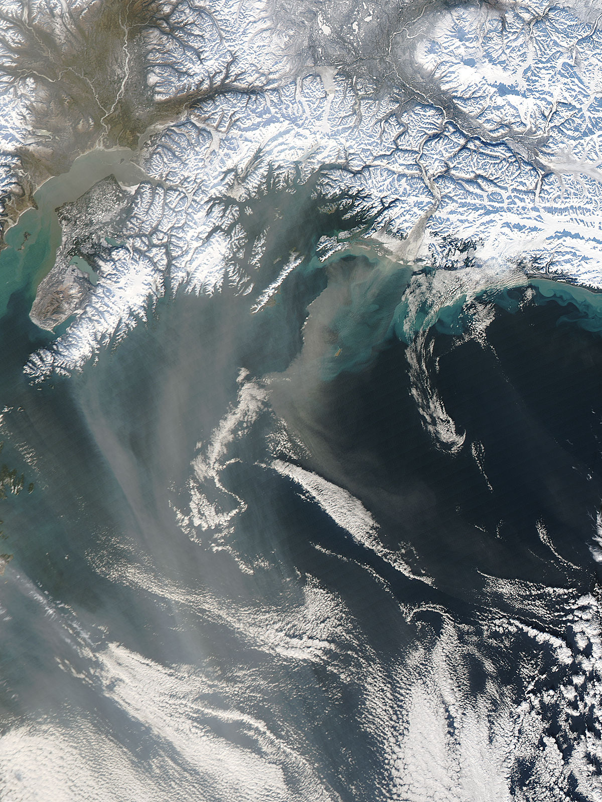 Dust storms off Alaska - related image preview