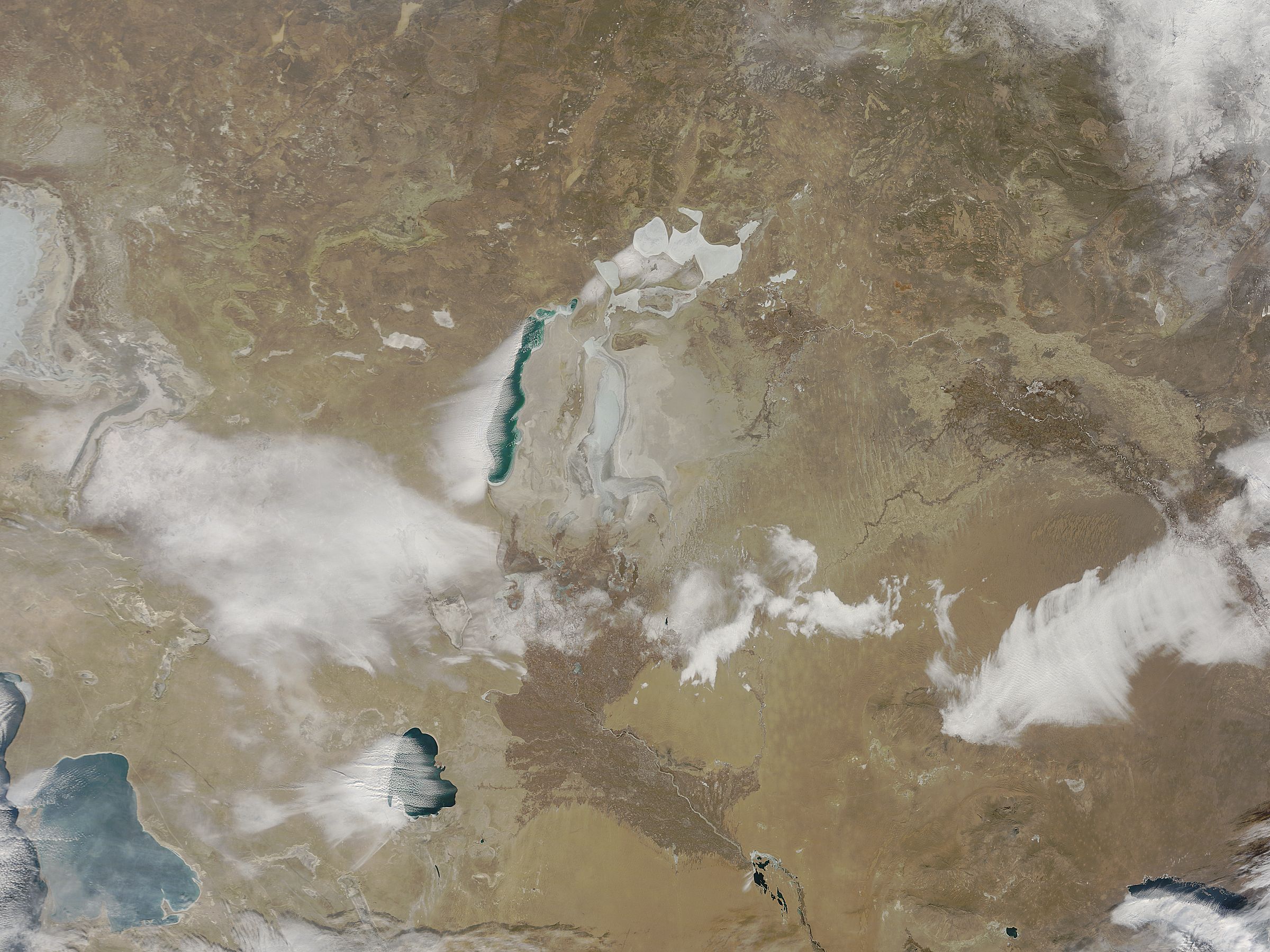 Snow around the Aral Sea - related image preview