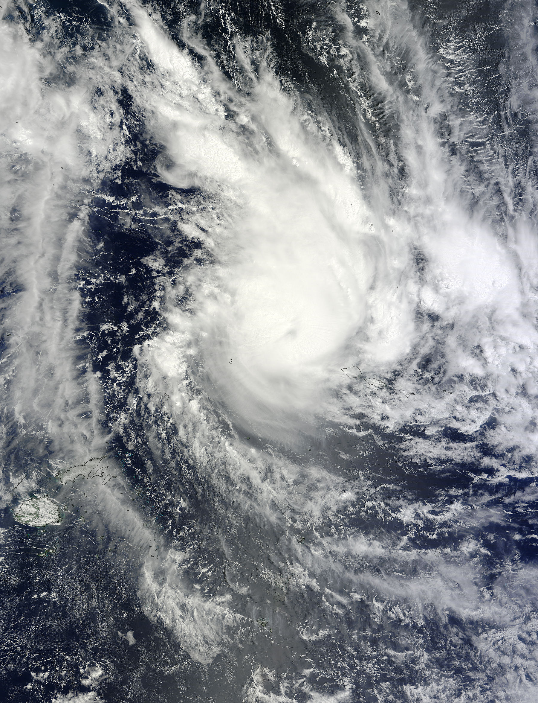 Tropical Cyclone Evan (04P) approaching the Fiji Islands - related image preview