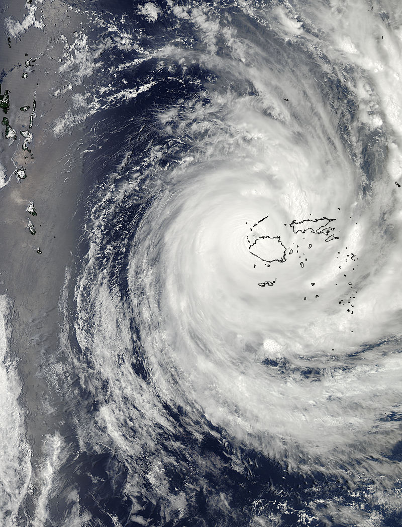 Tropical Cyclone Evan (04P) over the Fiji Islands - related image preview