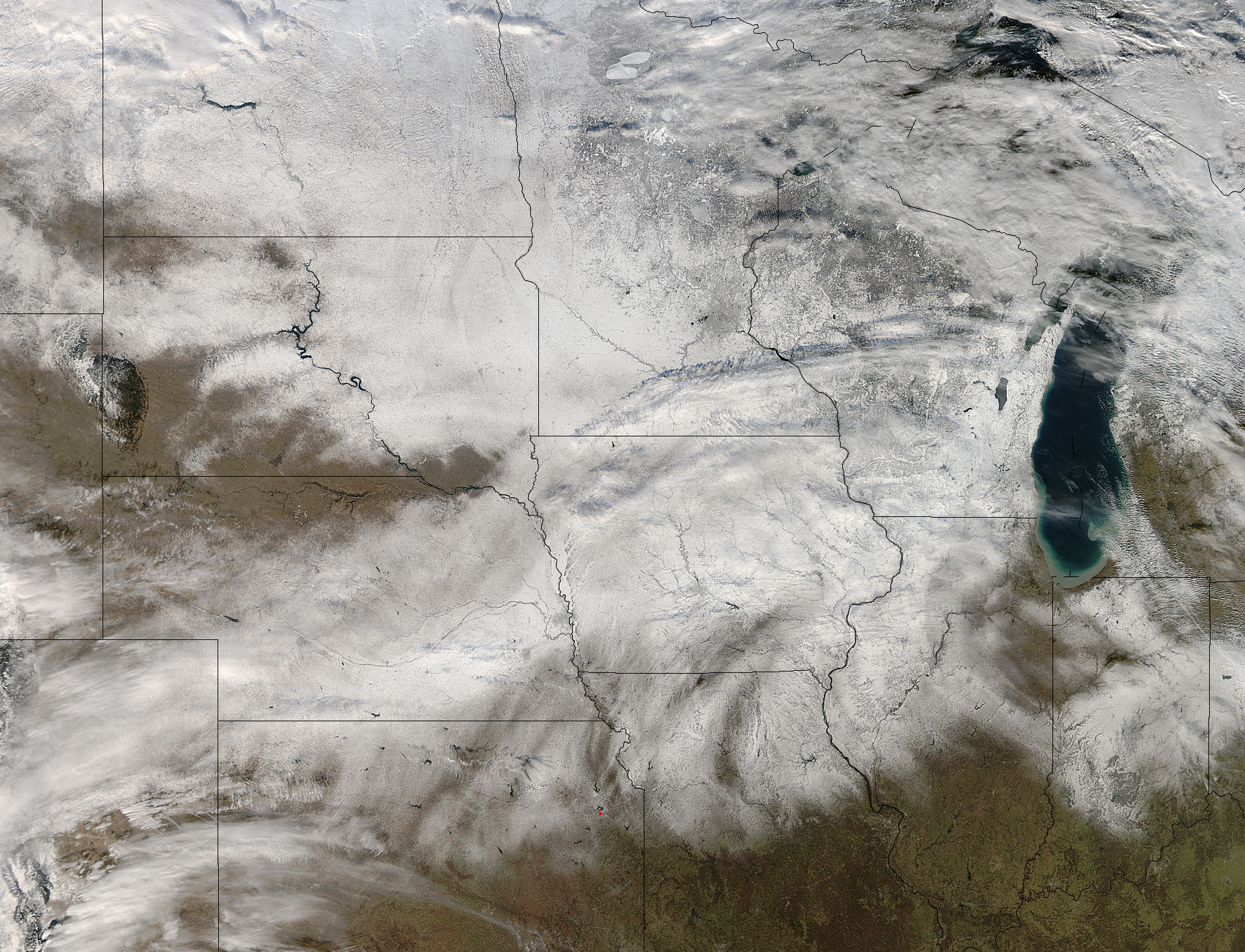 Snow across central United States - related image preview