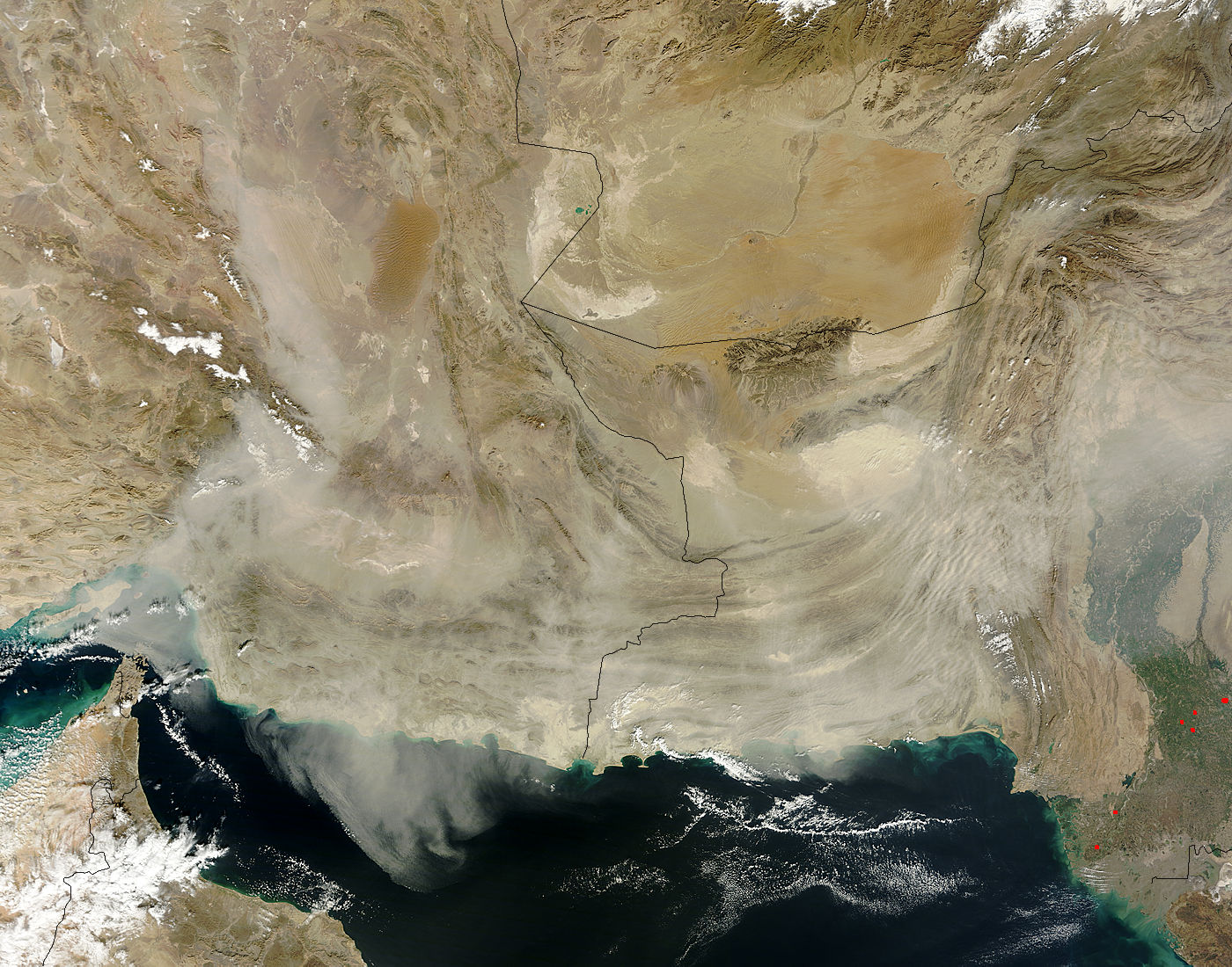 Dust storms in southwest Asia - related image preview