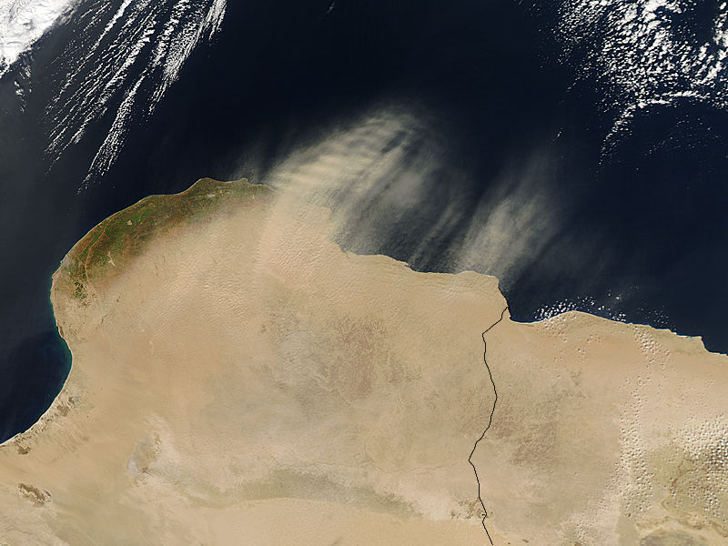 Dust storms over Libya - image thumbnail