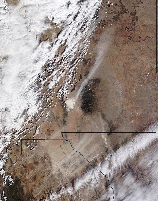 Dust storm, White Sands, New Mexico (morning overpass) - related image preview