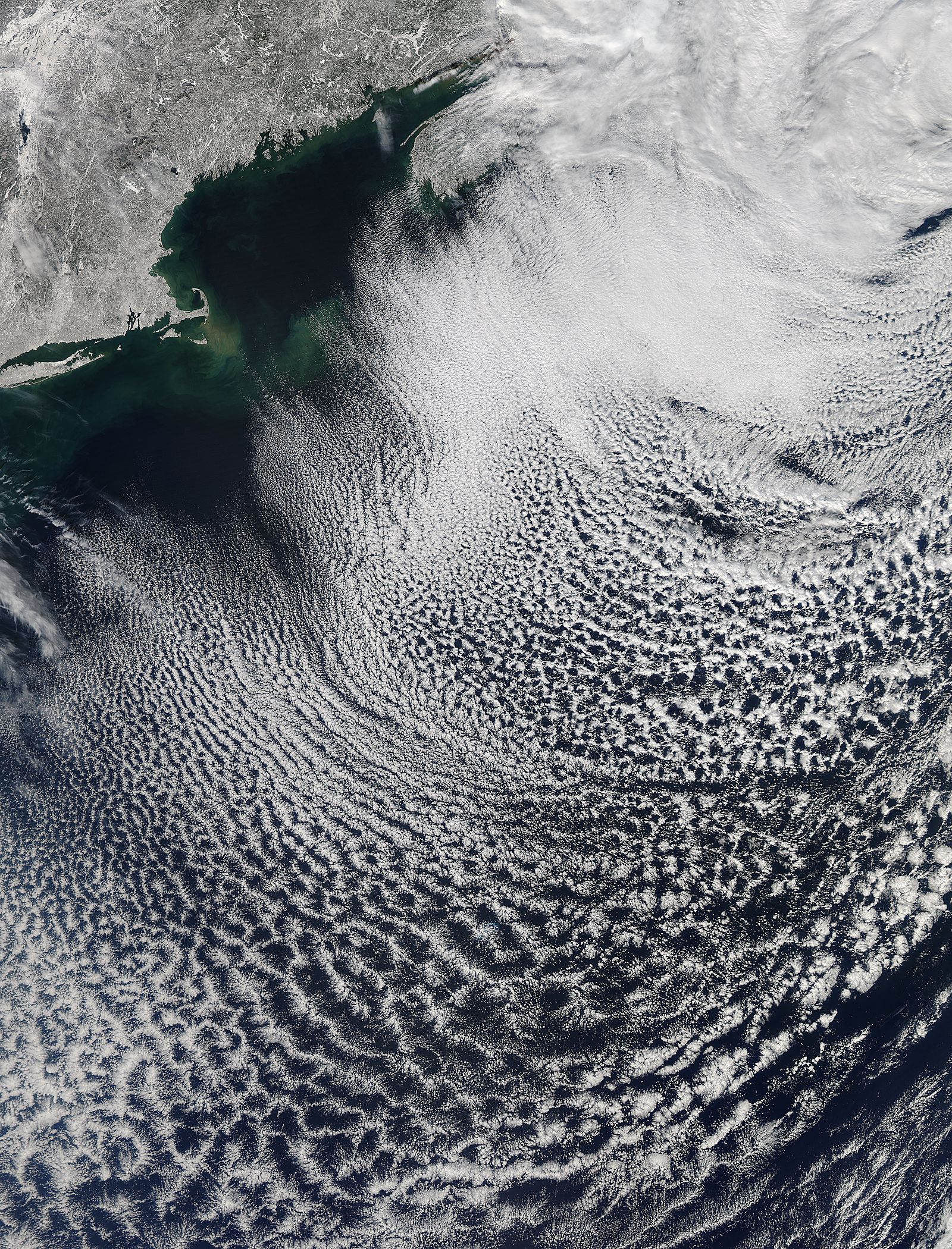 Cloud streets off New England - related image preview