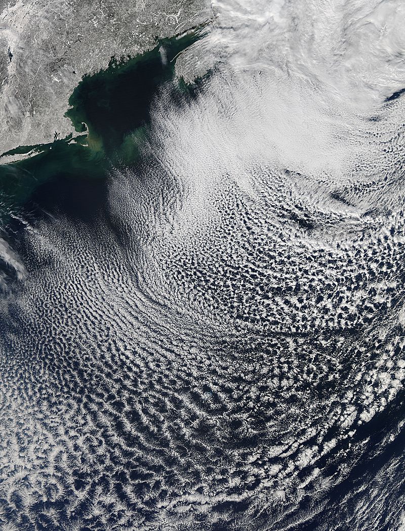 Cloud streets off New England - related image preview