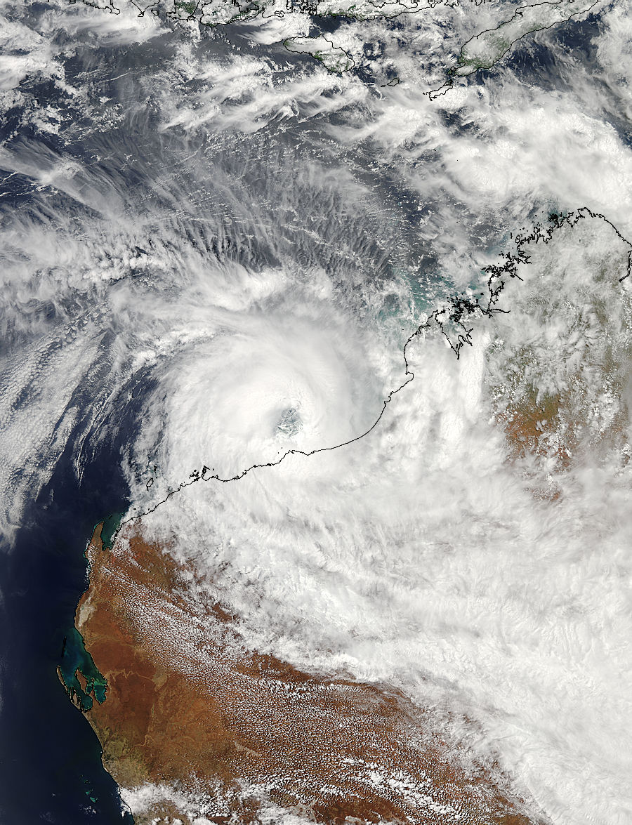 Tropical Cyclone Rusty (17S) over Western Australia - related image preview