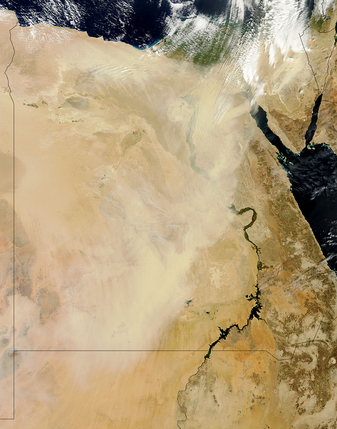 Dust storm in Egypt (morning overpass) - related image preview