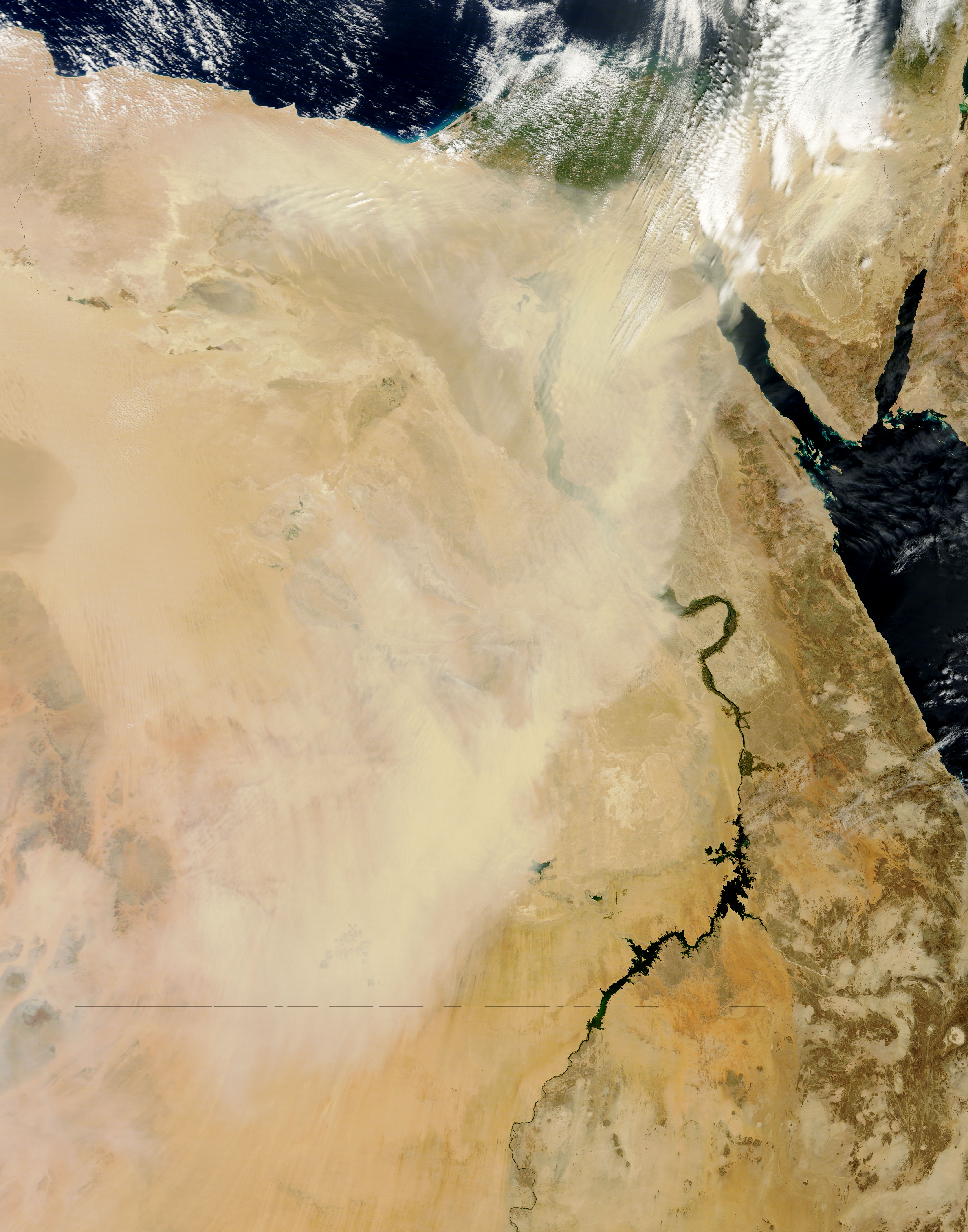 Dust storm in Egypt (morning overpass) - related image preview