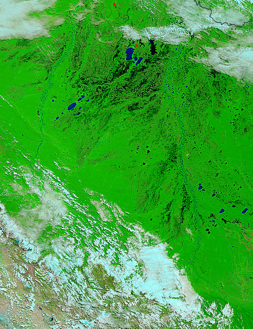 Bolivia before flooding (false color) - related image preview