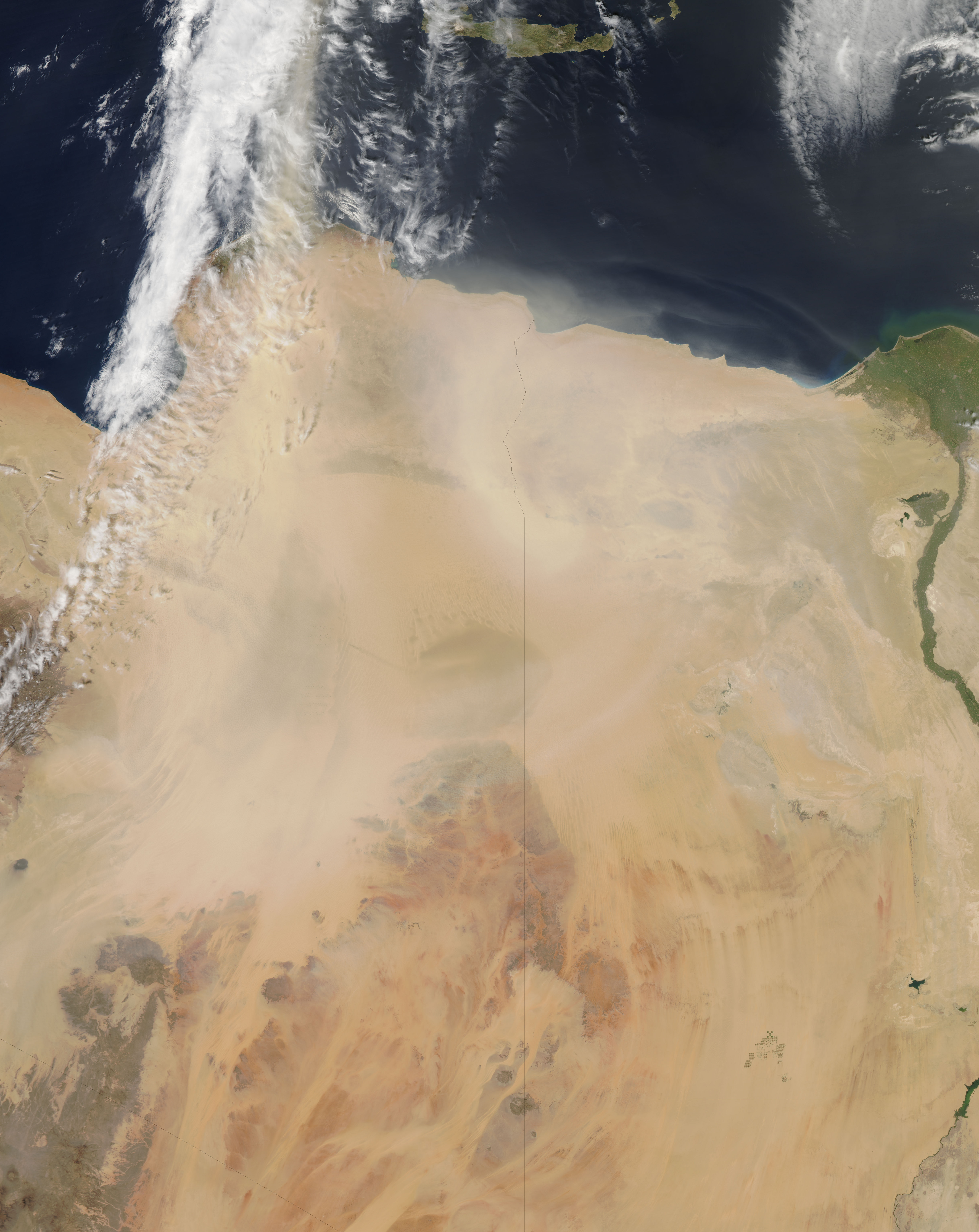 Dust storm in Libya and Egypt - related image preview