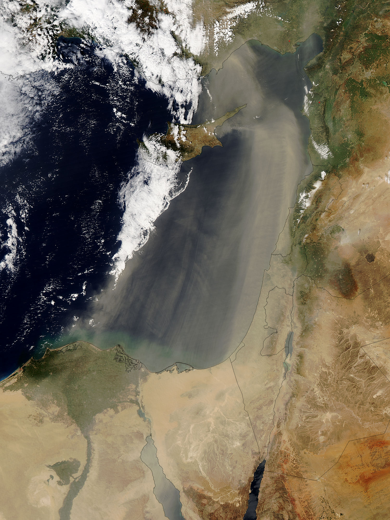 Dust storm in the Middle East - related image preview