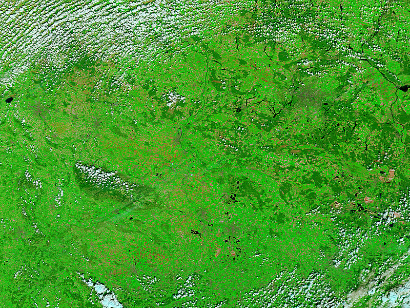 Central Germany (before floods, false color) - related image preview